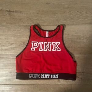 Red bra top by Pink
